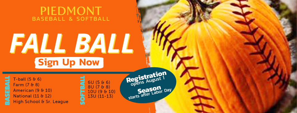 Click to Register for Fall Ball!